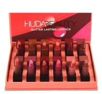 پک رژلب جامد هدی بیوتی 12عددی | HudaBeauty LipStick Pack