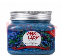 اسکراب لایه بردار مکس لیدی مدل بلوبری 300 میل - Max Lady Blueberry Scrub